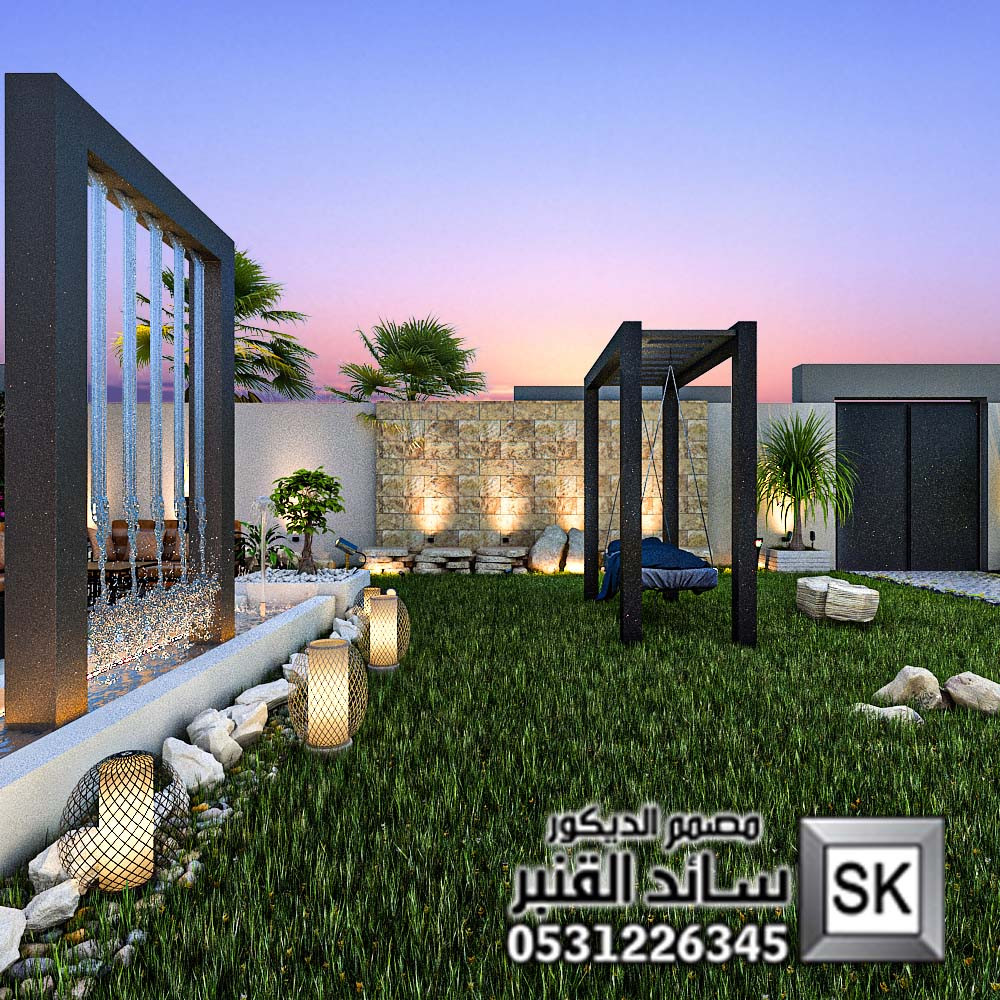 تصميم و تشطيب لاندسكيب مزارع و إستراحات في السعودية