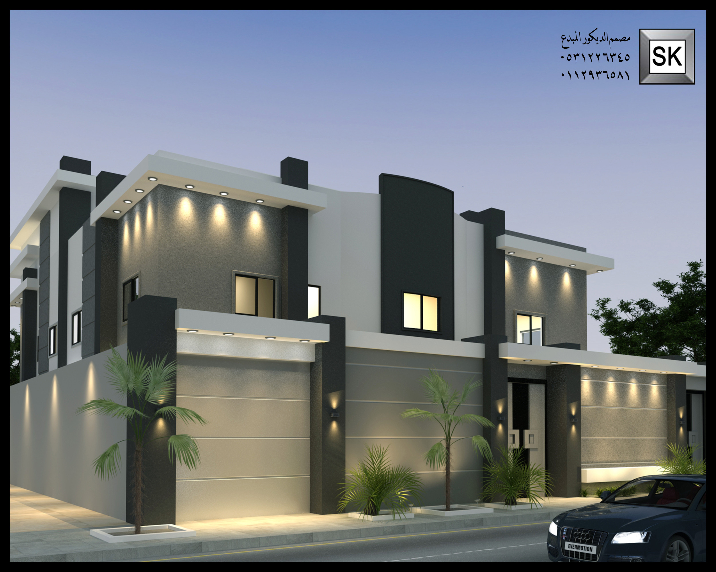 واجهة فلل و قصور و عماير في السعودية 2025