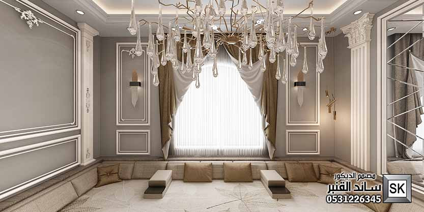 تصميم ديكور داخلي نيوكلاسيك في الرياض