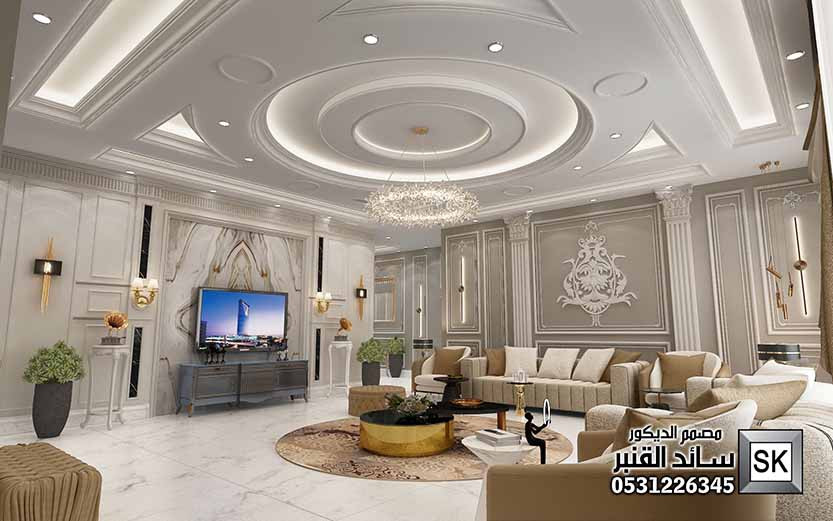 ديكور داخلي نيوكلاسيك في الرياض