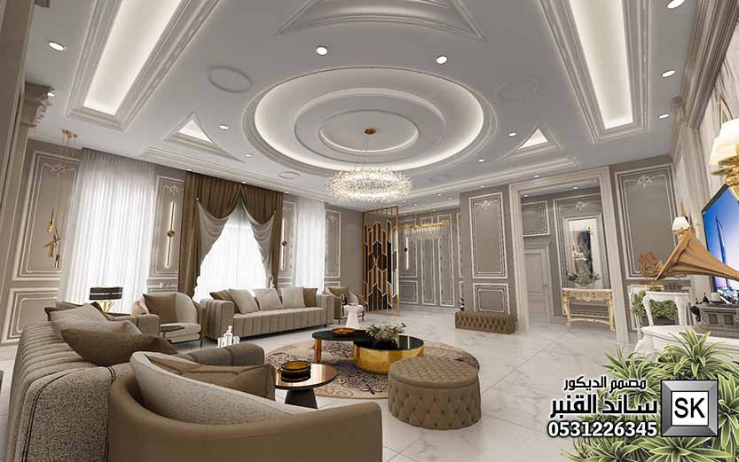 ديكور داخلي نيوكلاسيك في الرياض