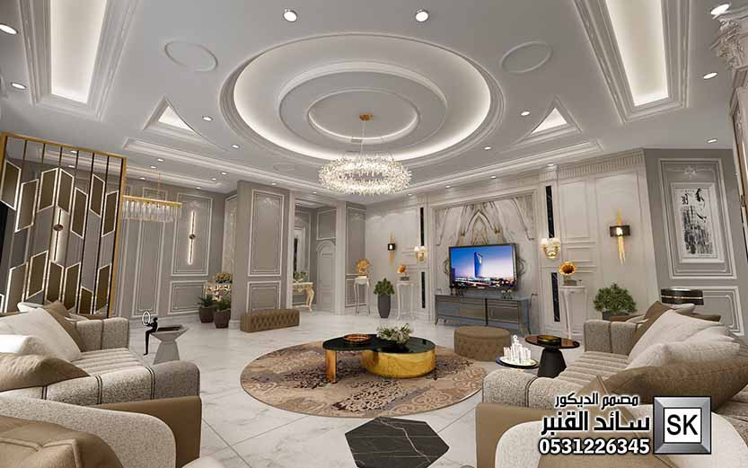 ديكور داخلي نيوكلاسيك في الرياض