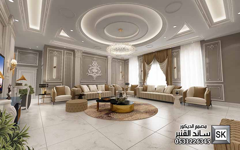 ديكور داخلي نيوكلاسيك في الرياض