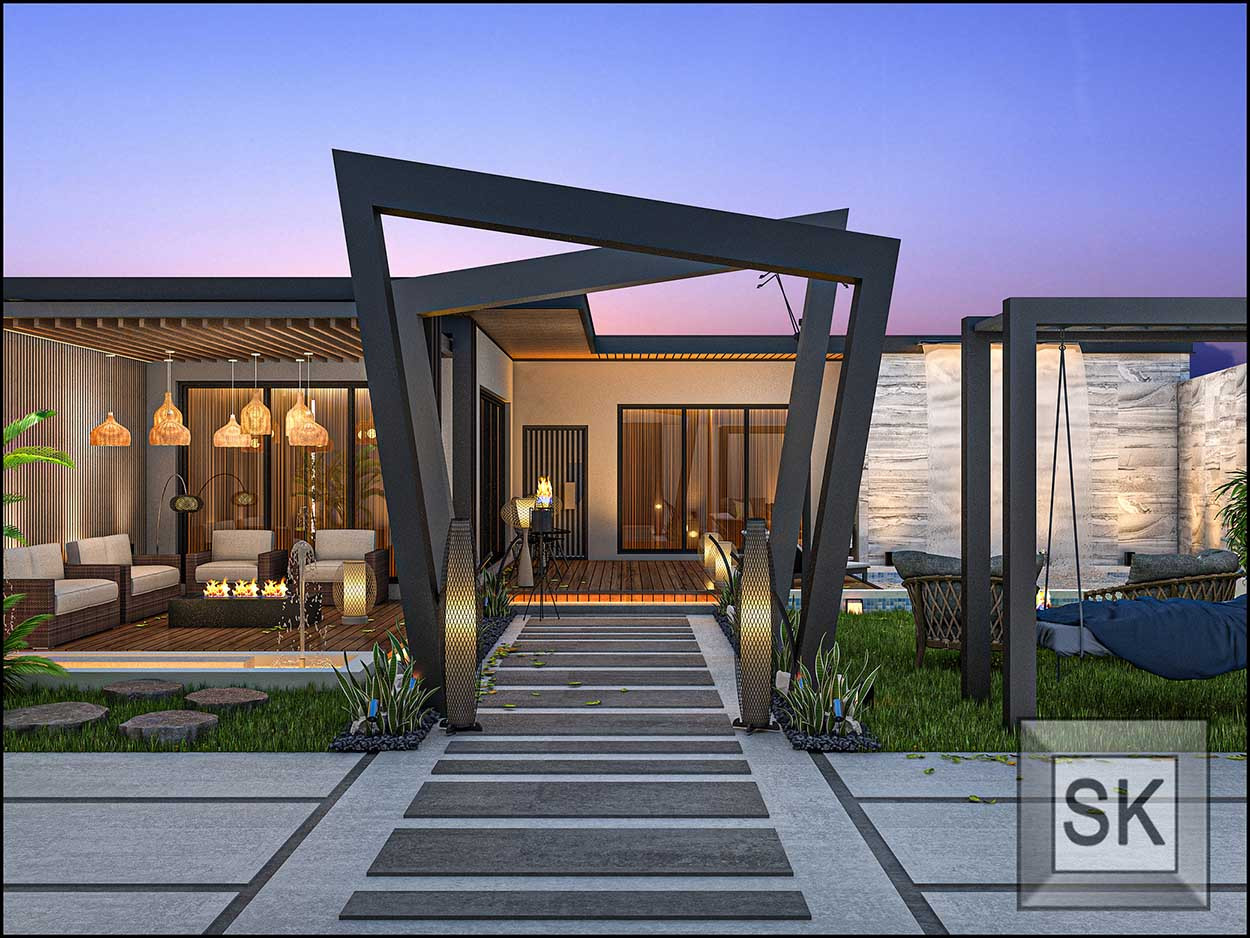 مصمم الشاليهات سائد القنبر