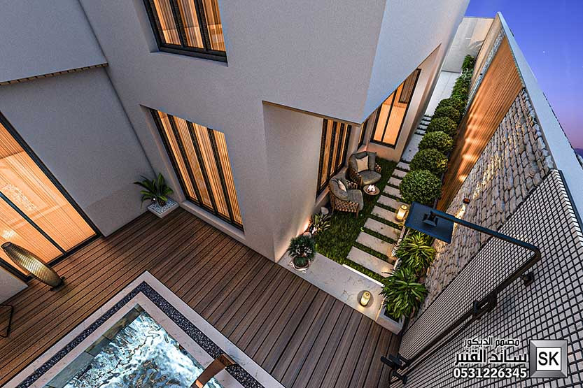 مصمم الحدائق سائد القنبر