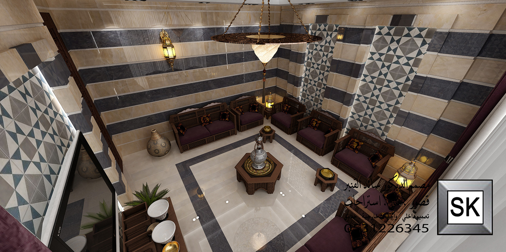 مجالس دمشقية فخمة في الرياض