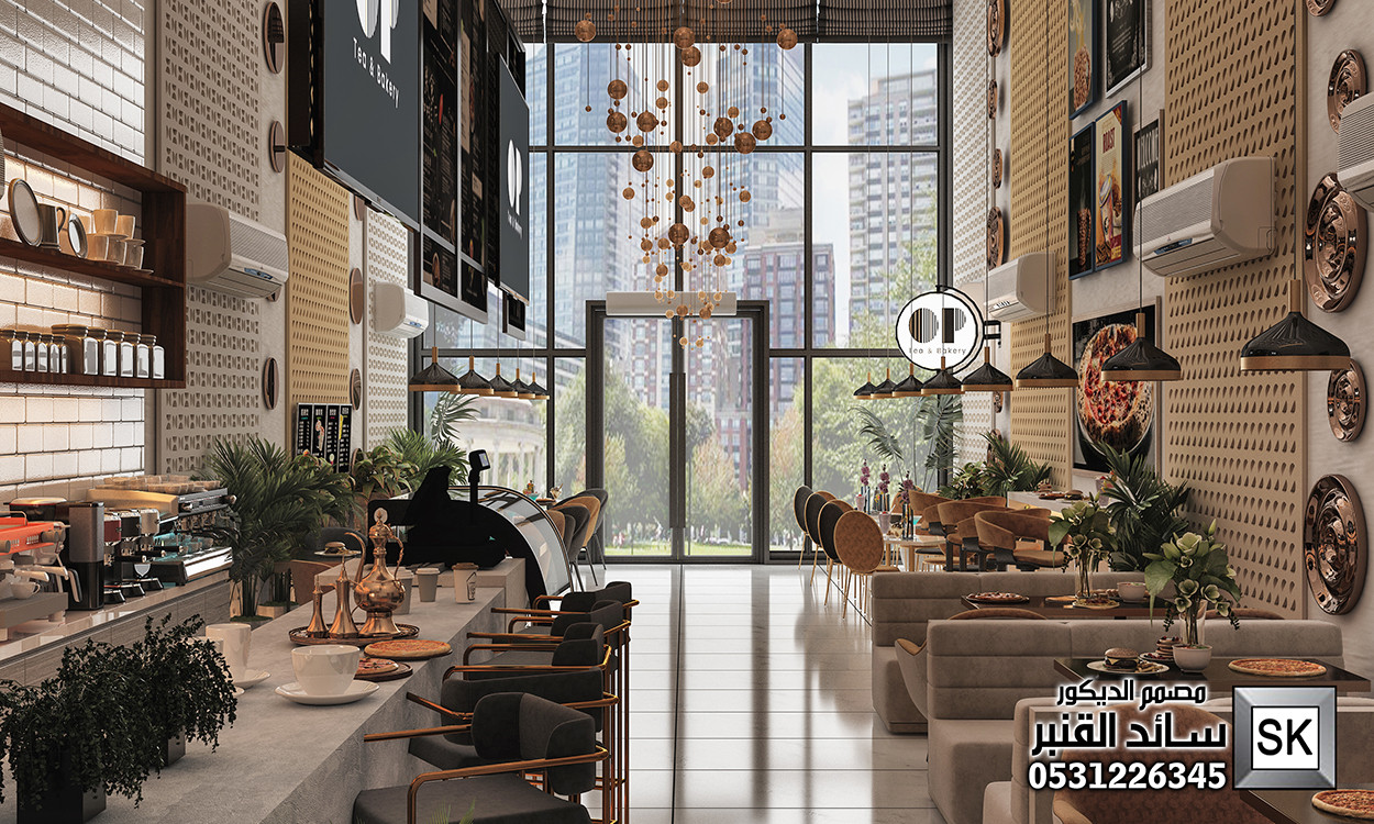 تصميم و تشطيب محلات و مطاعم و كوفي شوب فاخر في الرياض