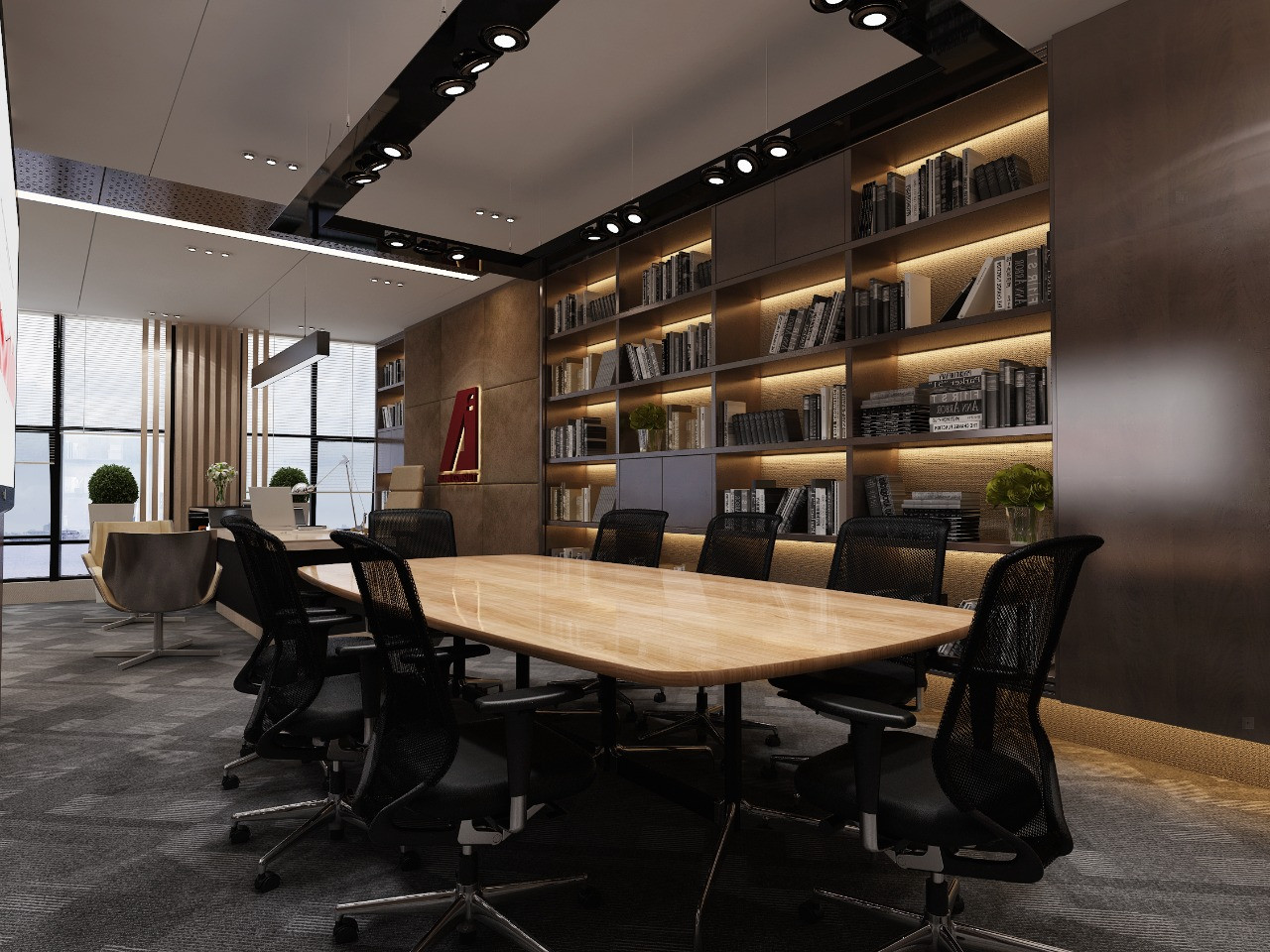 تصميم و تشطيب مكاتب و غرف إجتماعات فندقية فخمة في الرياض