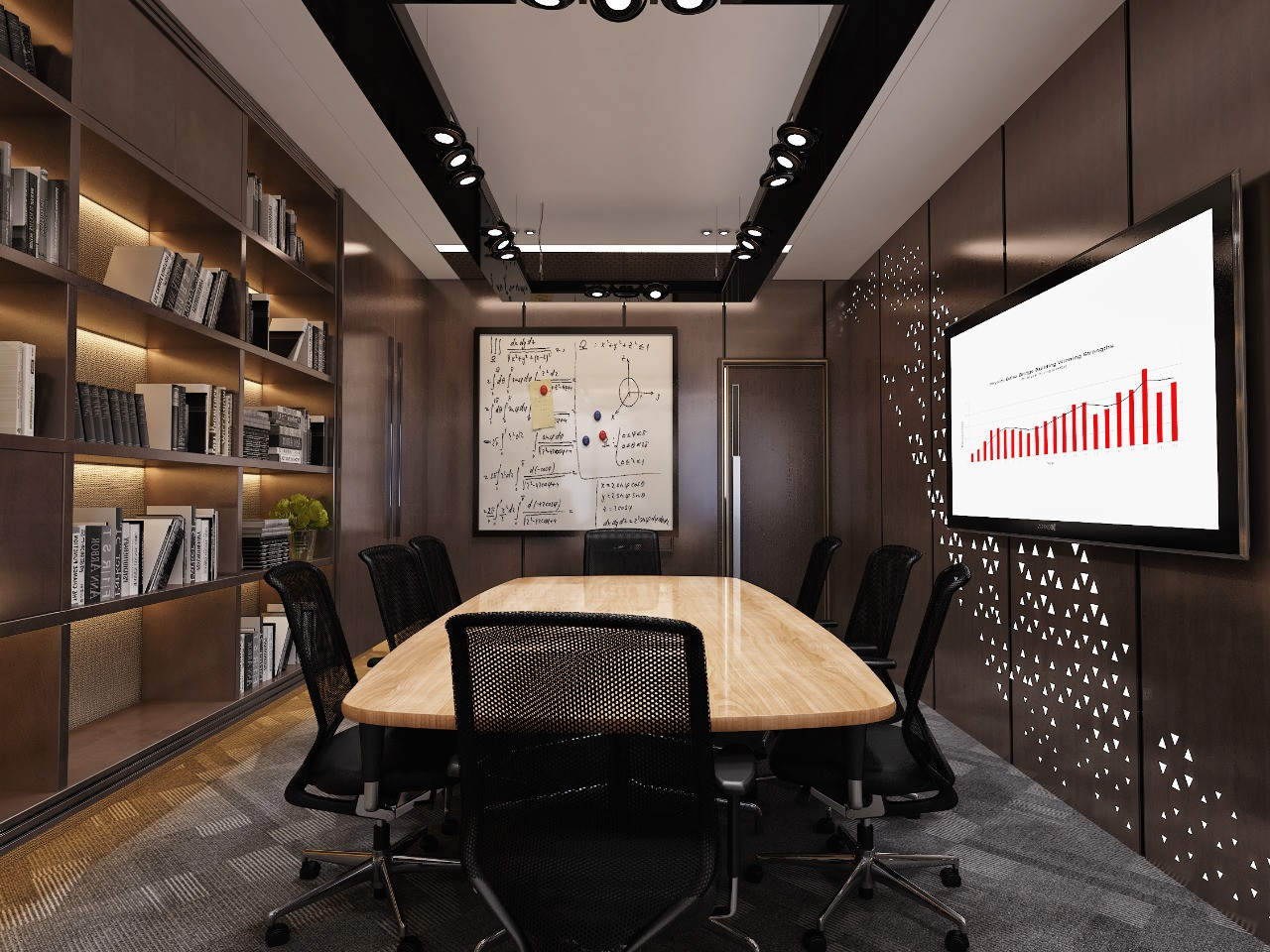 تصميم و تشطيب مكاتب و غرف إجتماعات فندقية فخمة في الرياض