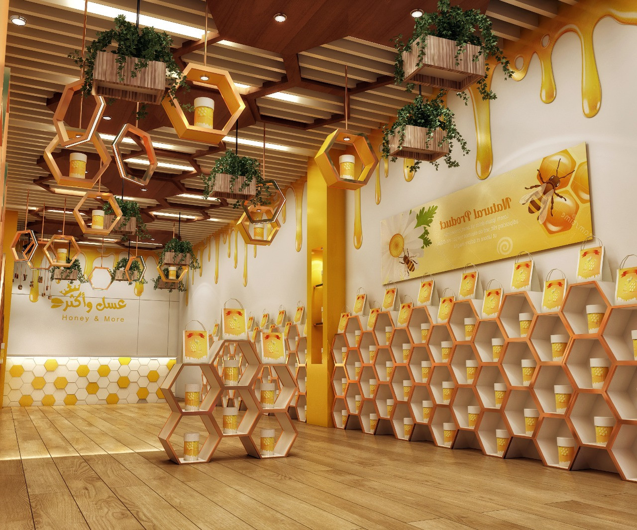 تصميم و تشطيب محلات تجارية فخمة في الرياض