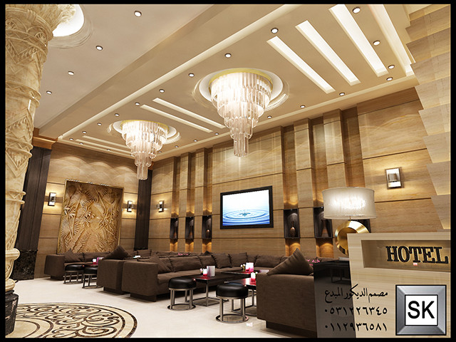 تصميم و تشطيب أجنحة فندفية فخمة في السعودبة