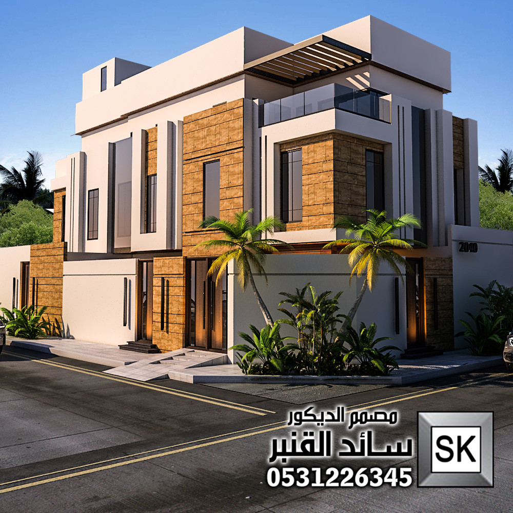 تصميم واجهة فيلا فخمة دهانات سايت رشة عنوان القهوة في الرياض