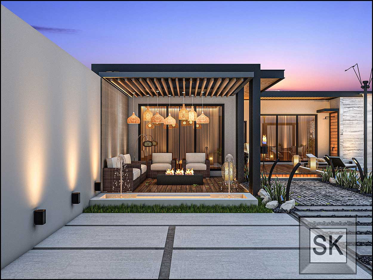 مصمم لاندسكيب مزارع و شاليهات في الرياض