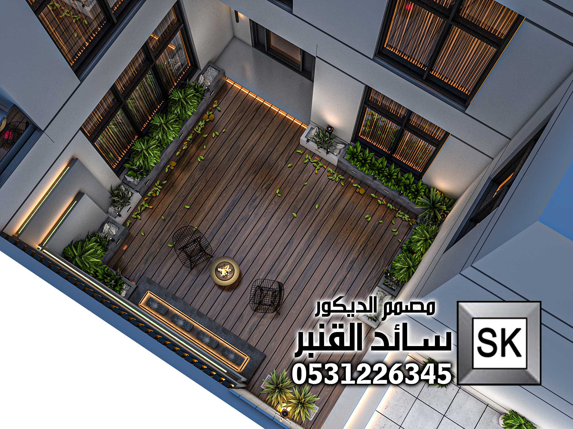 تصميم لاندسكيب منزلي في الرياض