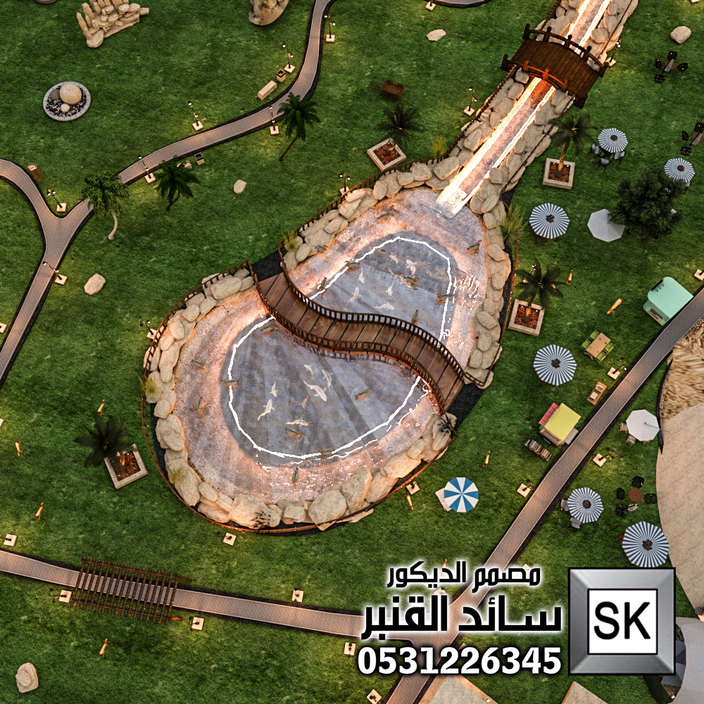 تصميم مزارع و مخيمات و منتجعات و محميات في السعودية