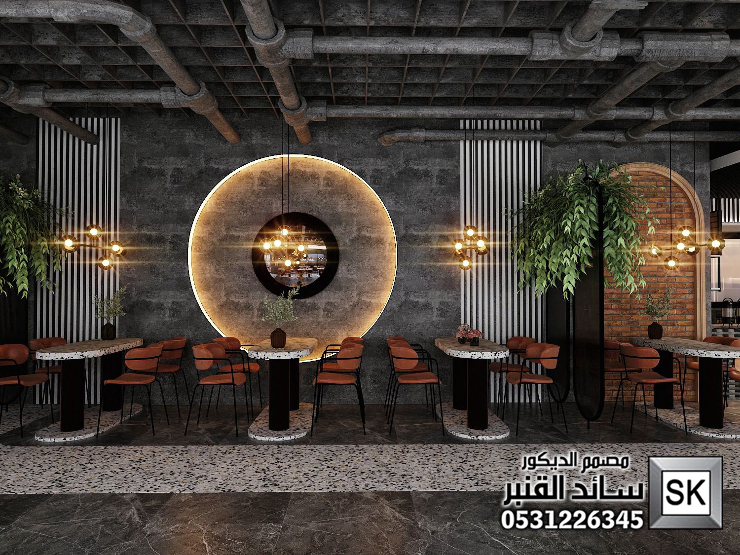 تصميم لوبي إستقبال شقق مخدومة و فنادق في الرياض