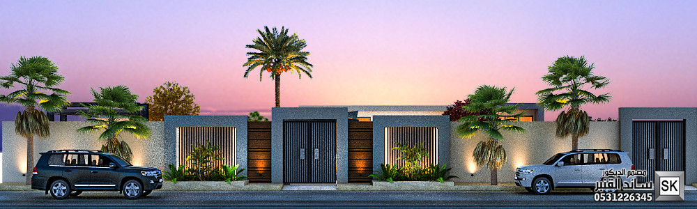 مصمم لاندسكيب شاليهات في العمارية بالرياض