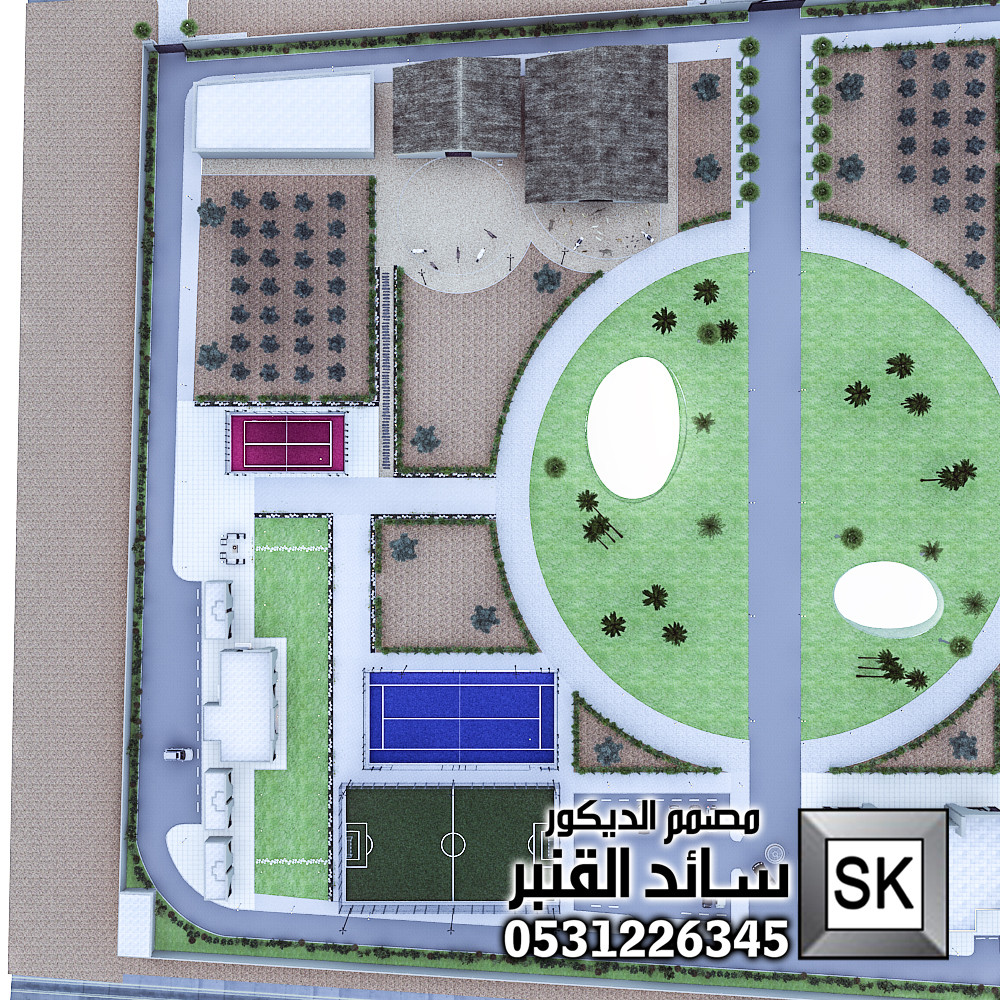 مصمم لاندسكيب مزارع محترف في الرياض