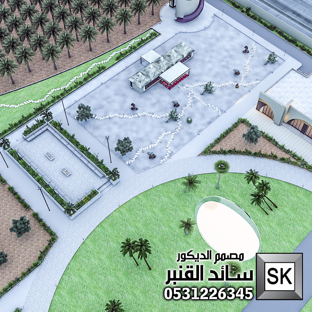 مصمم لاندسكيب مزارع محترف في الرياض