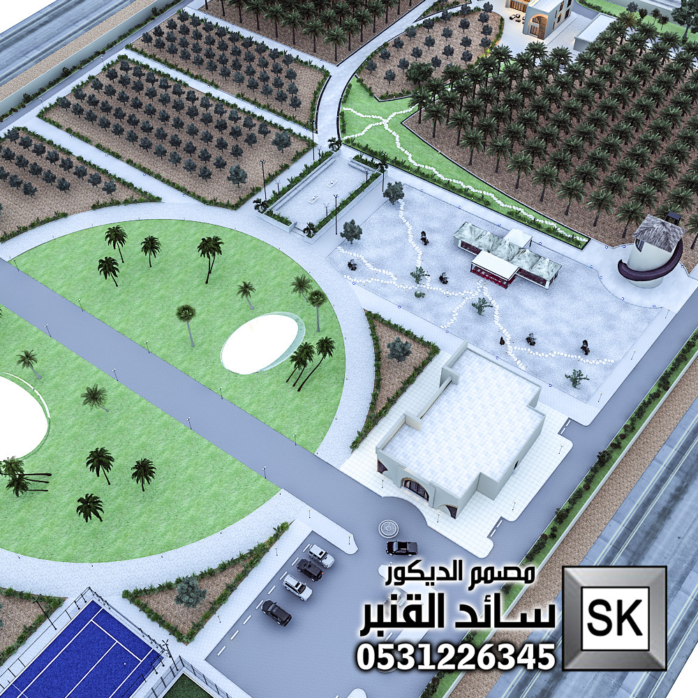 مصمم لاندسكيب مزارع محترف في الرياض