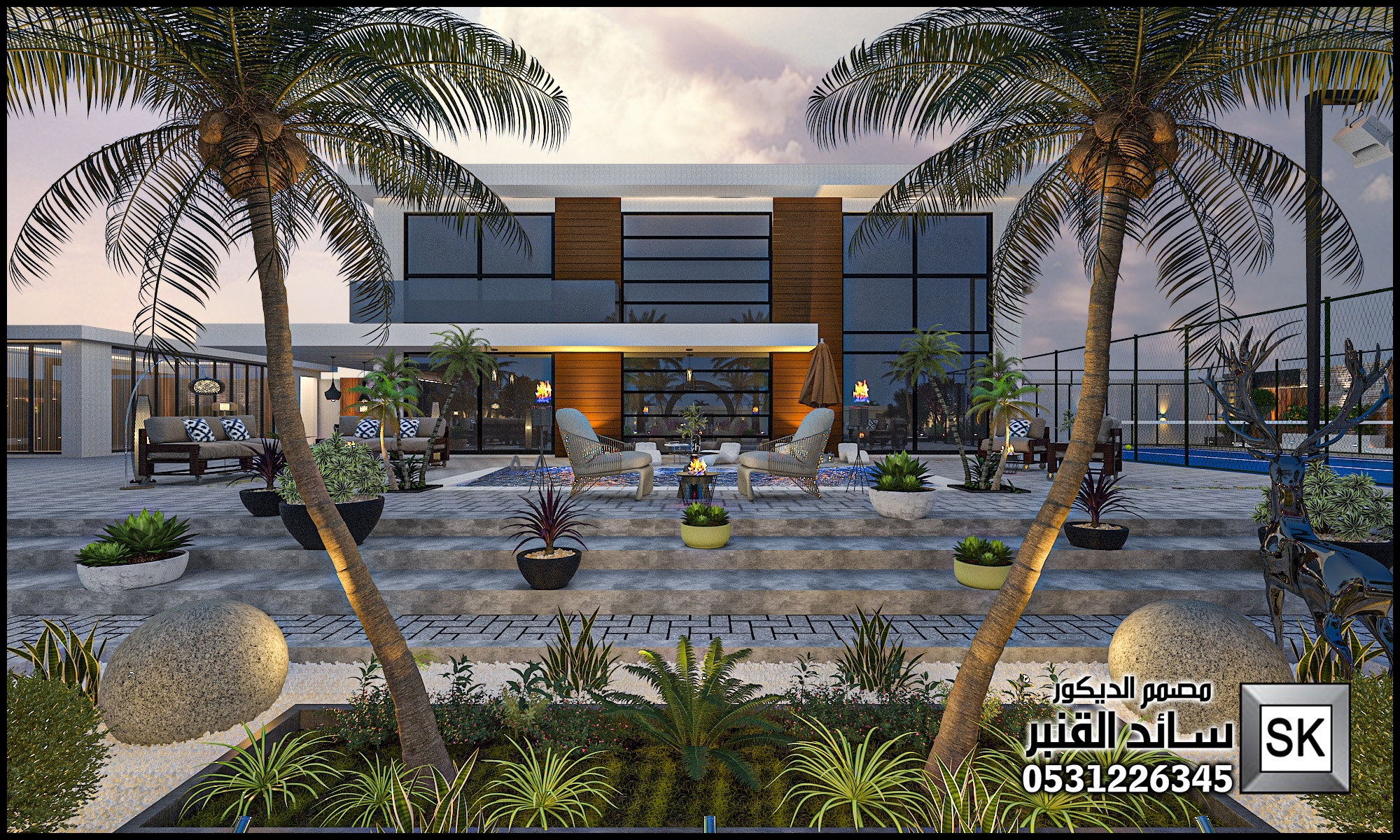 تصميم شاليهات فخمة في الرياض