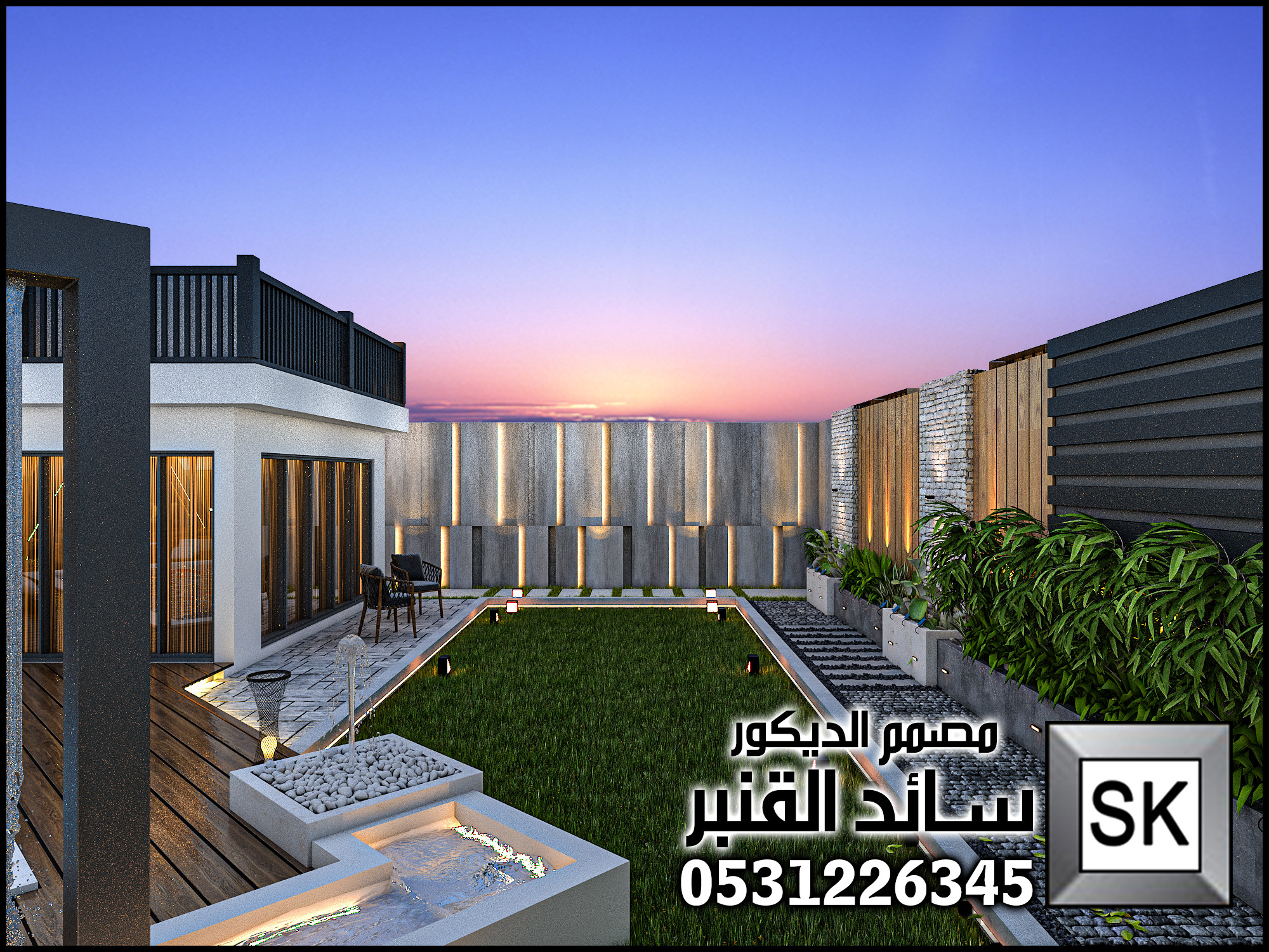 تصميم إستراحات فخمة في الرياض