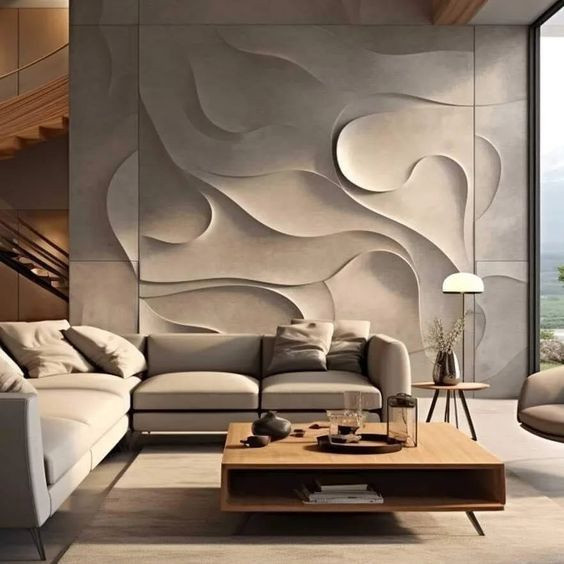 تشطيب جدران ثري دي خشب في السعودية