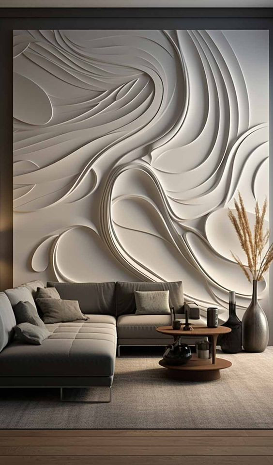 تشطيب جدران ثري دي خشب في السعودية