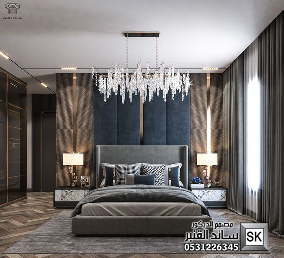 تصميم ديكور غرف نوم رئيسية في السعودية