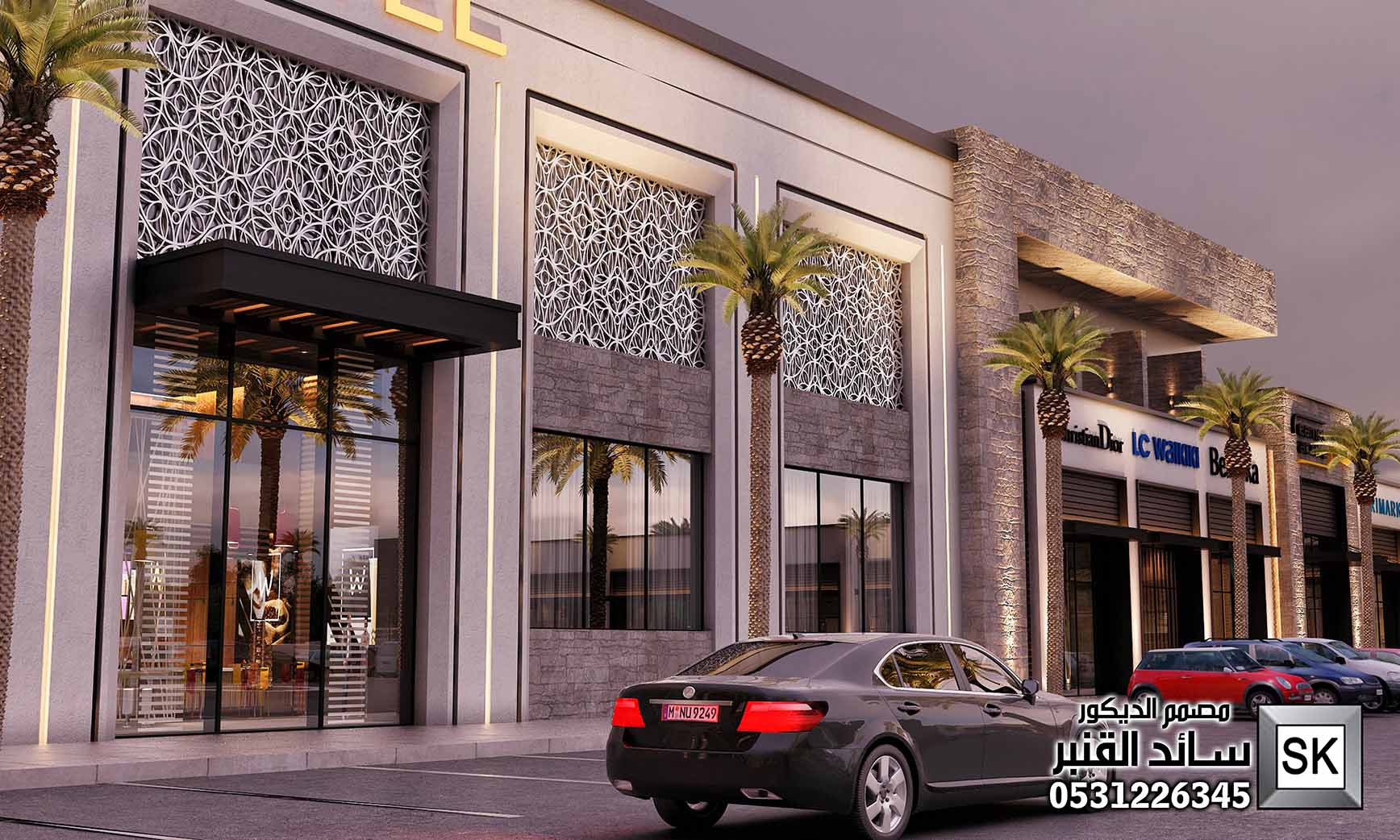 تصميم مولات و محلات تجارية فخمة في الرياض
