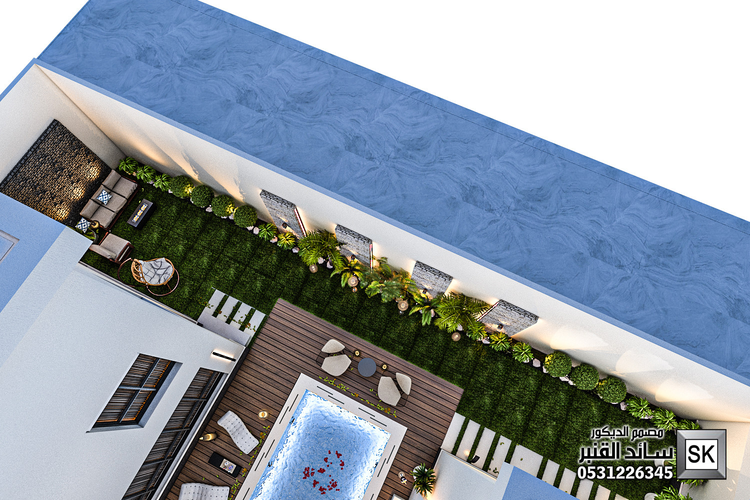 مصمم حدائق محترف في الرياض
