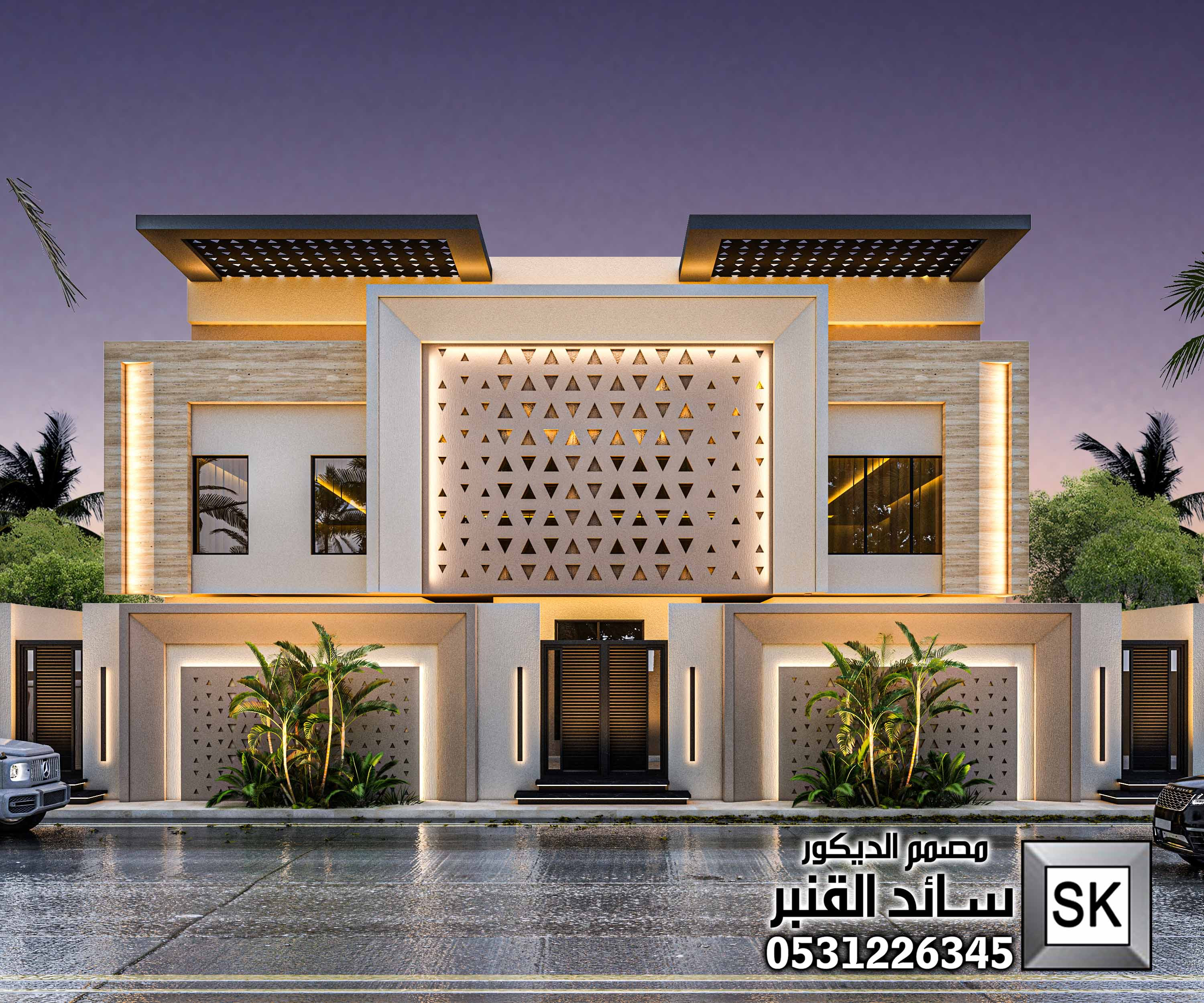 واجهات فلل كود وادي حنيفة في الرياض