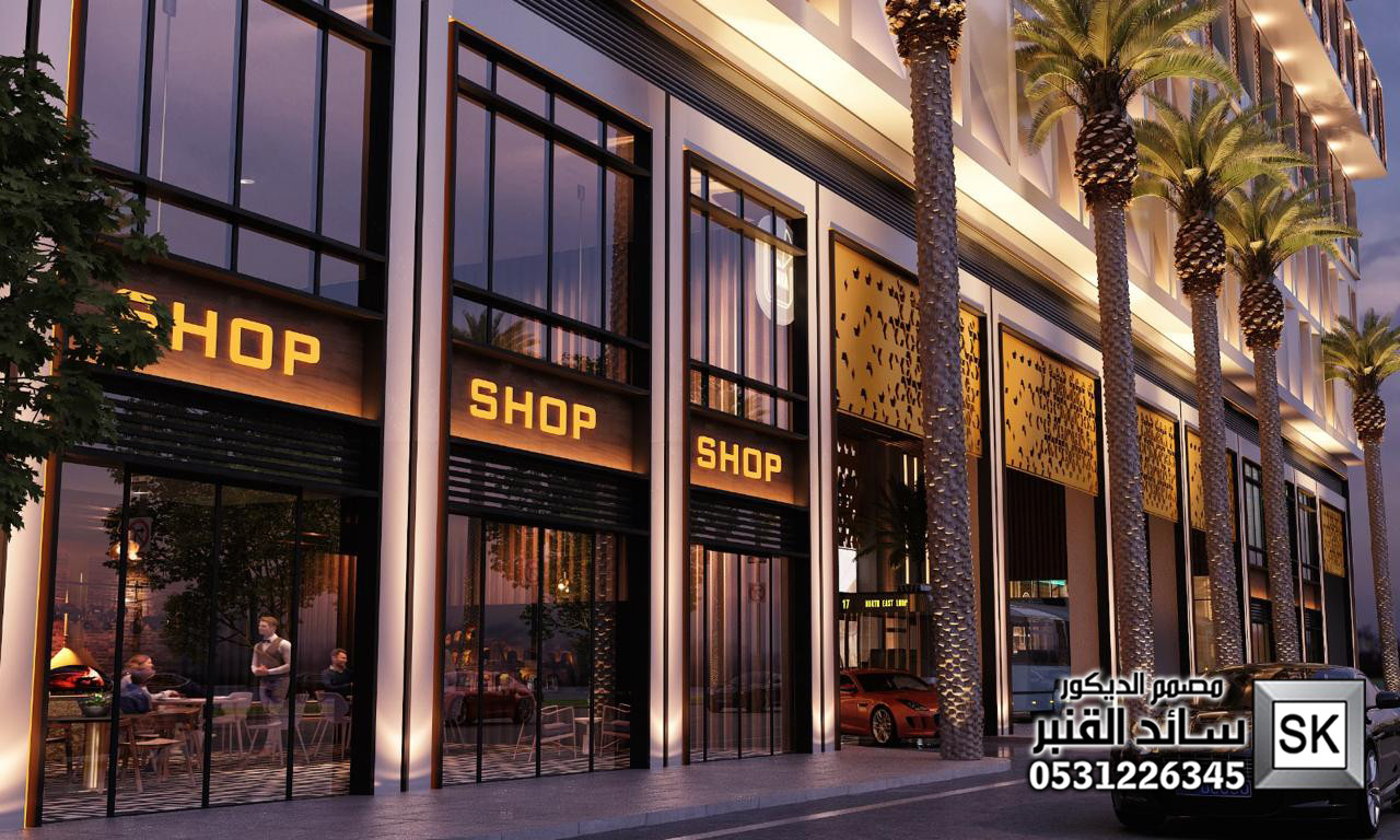 تصميم مولات و مراكز تجارية و محلات في الرياض