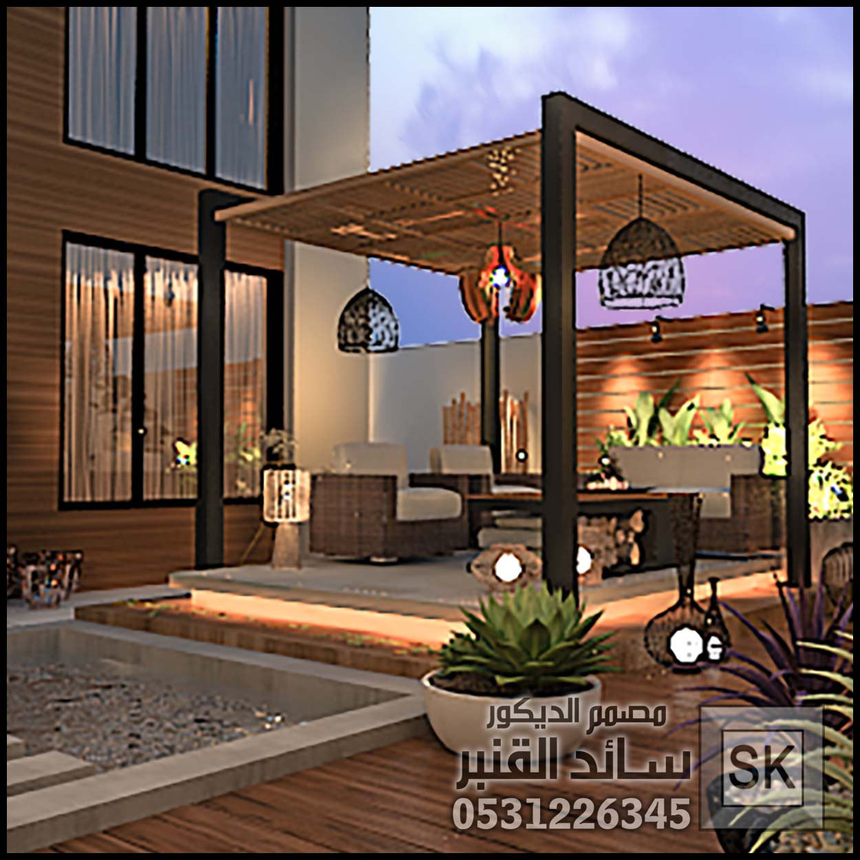 مصمم لاندسكيب مزارع و شاليهات في جدة