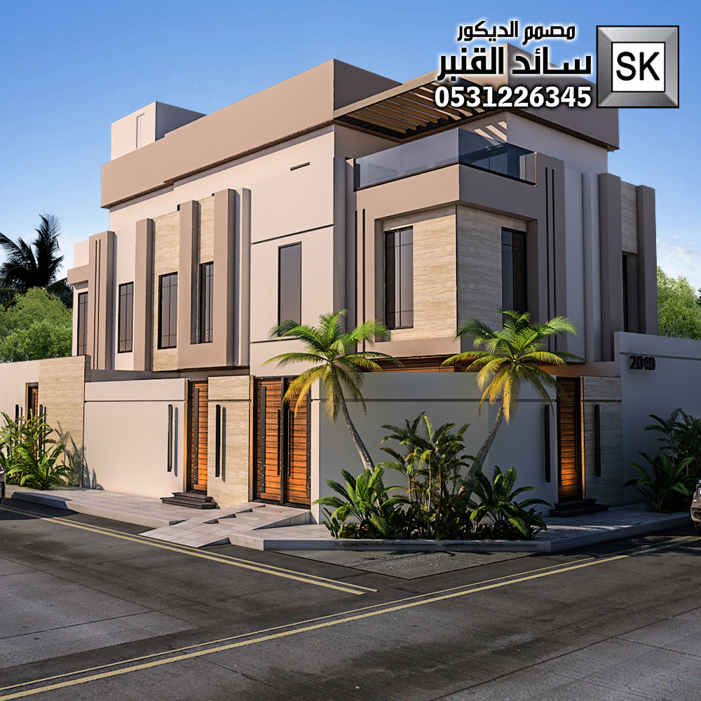 واجهة فيلا دهانات سايت رشة عنوان القهوة في الرياض