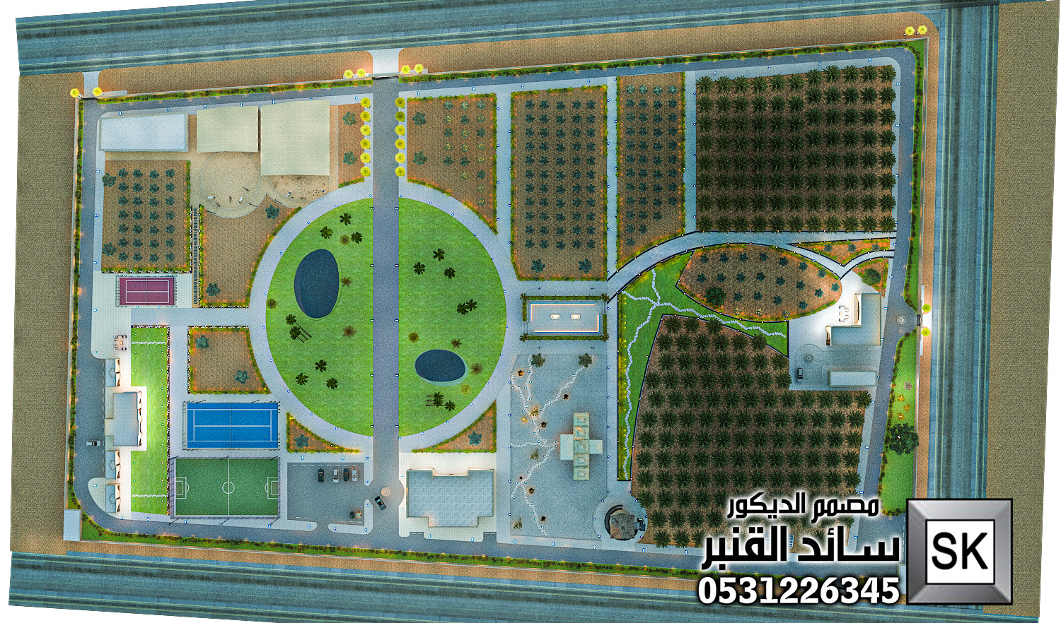 مصمم لاندسكيب مزارع محترف في الرياض