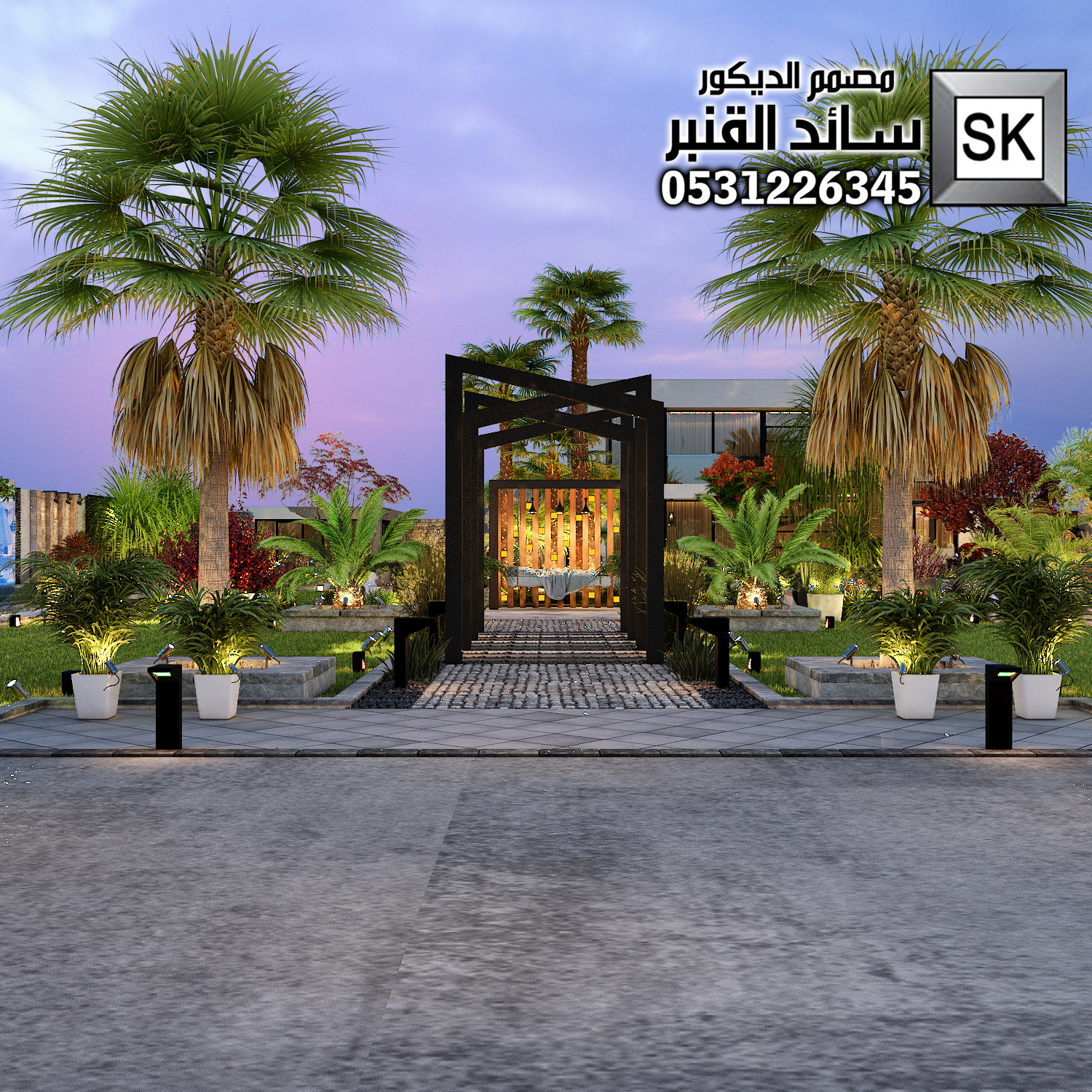 مصمم لاندسكيب مزارع و شاليهات محترف في الدمام