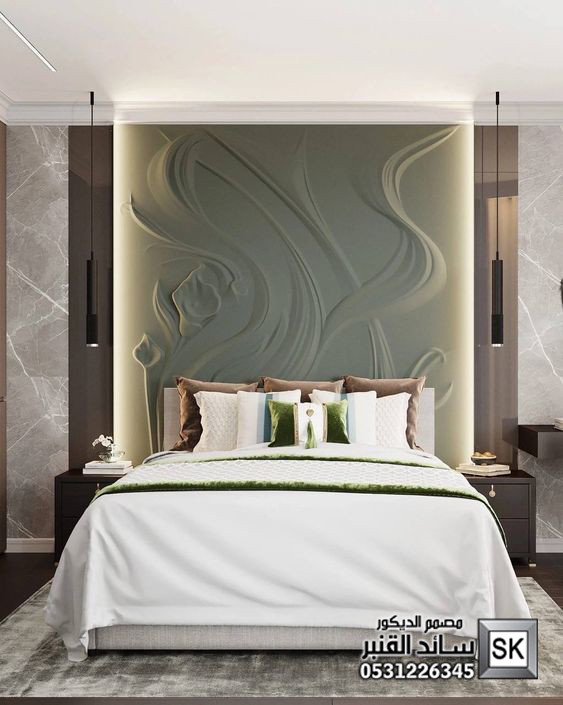 ديكور داخلي غرف نوم رئيسية فندقية في الرياض