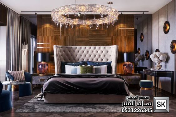 تصميم و تشطيب ديكور داخلي غرف نوم رئيسية في جدة