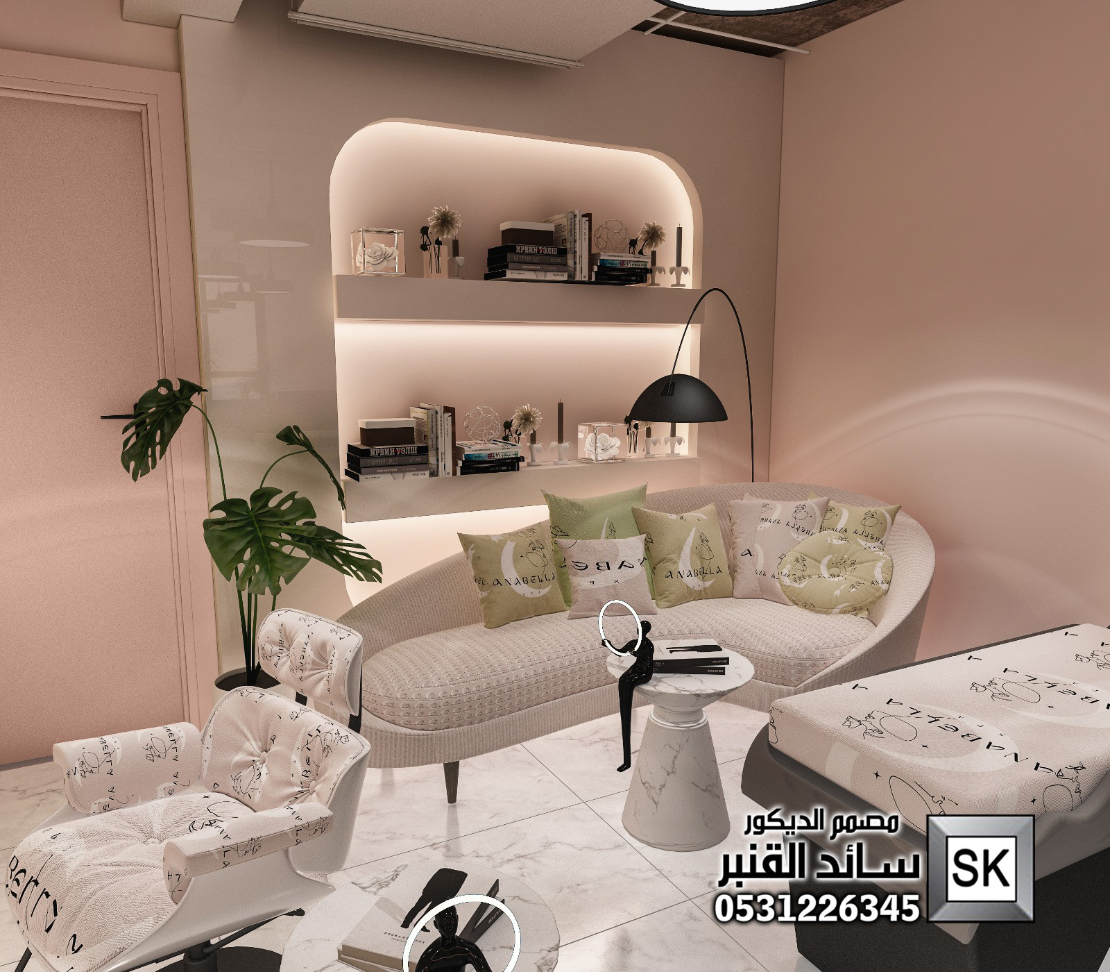 صالونات تجميل  و سبا و حمام مغربي في جدة  من تصميم المصمم سائد القنبر