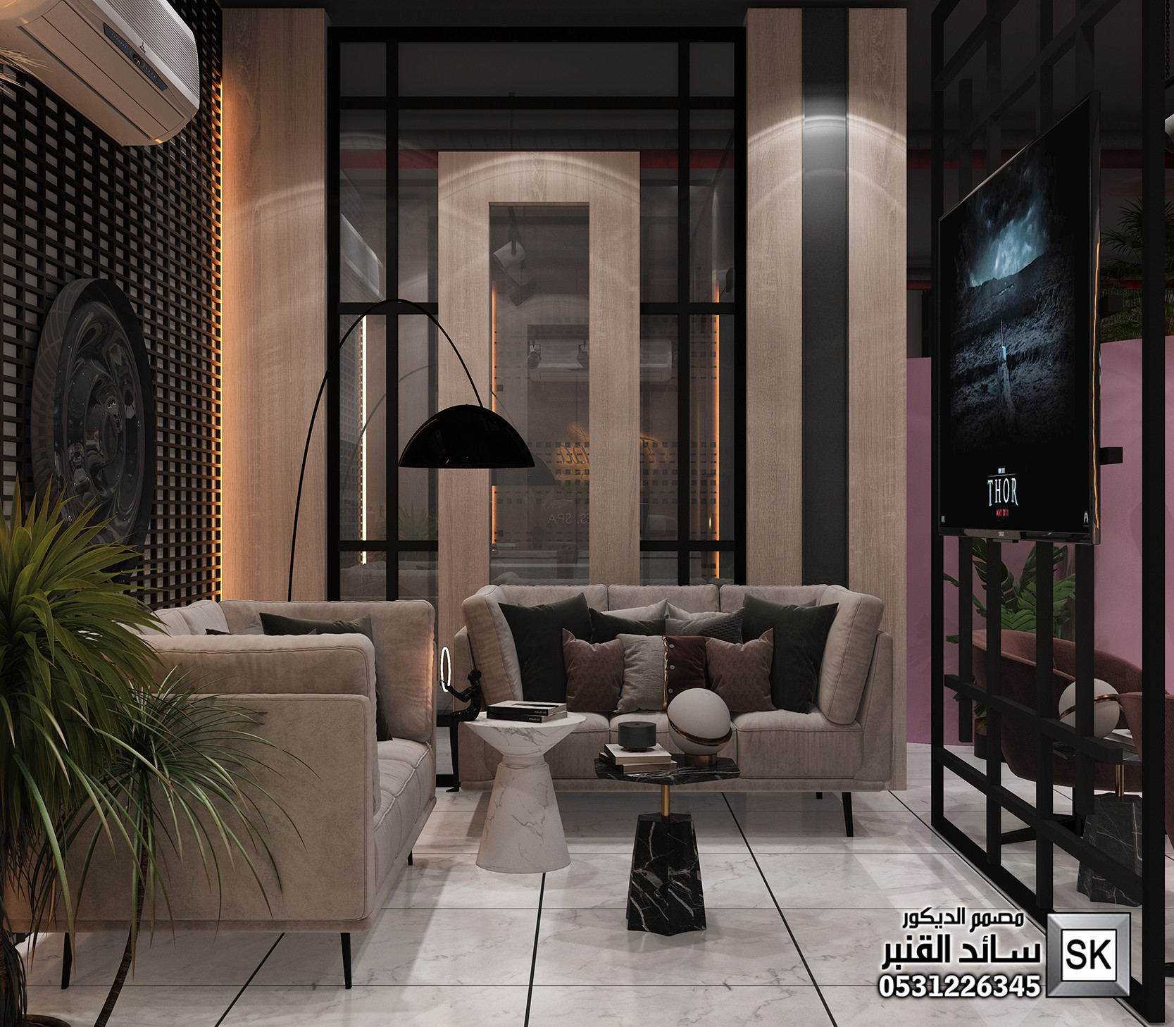 صالونات تجميل و سبا و حمام مغربي في الرياض من أعمال المصمم سائد القنبر