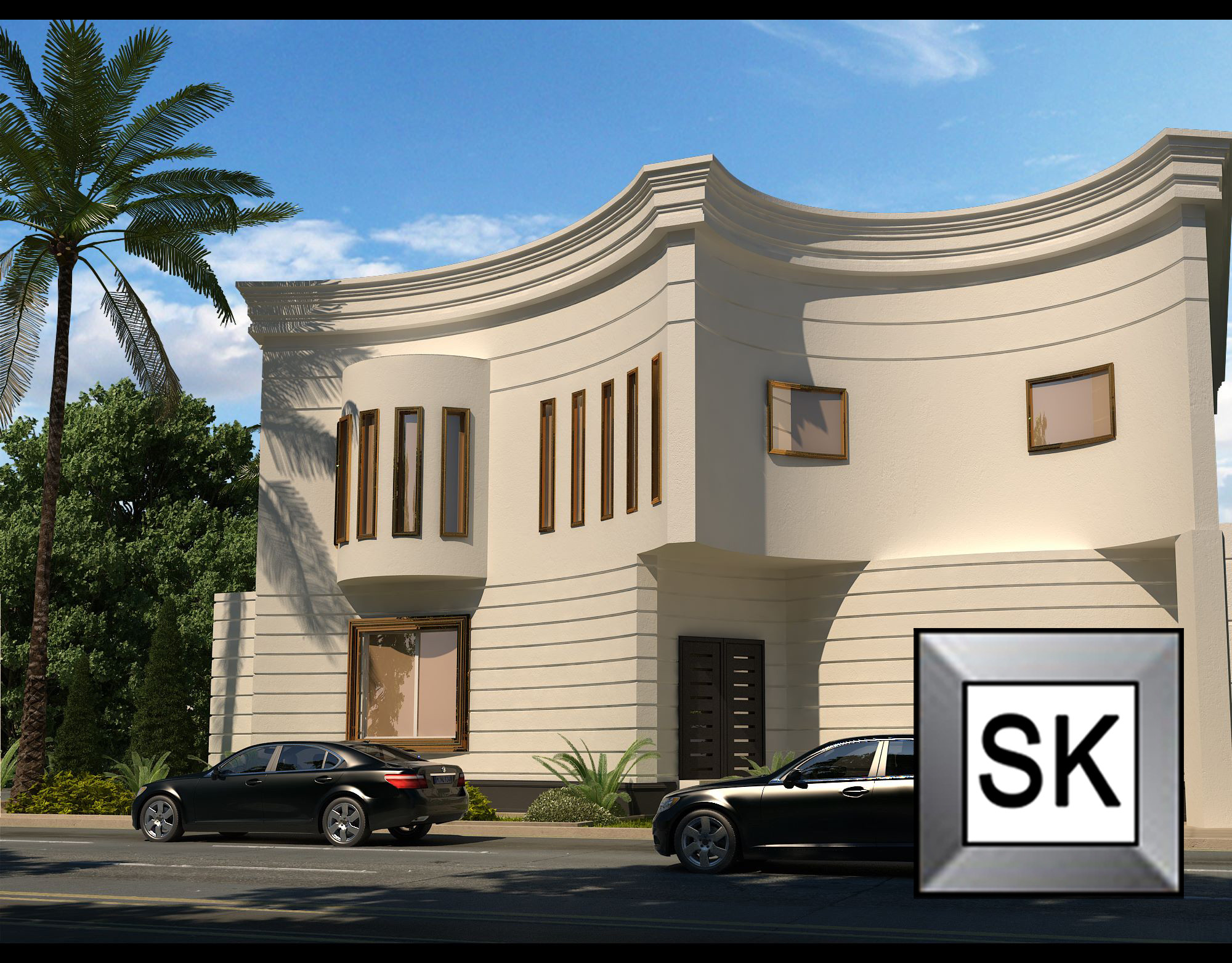 واجهات قصور و فلل كلاسيك في الرياض من أعمال مصمم الديكور سائد القنبر