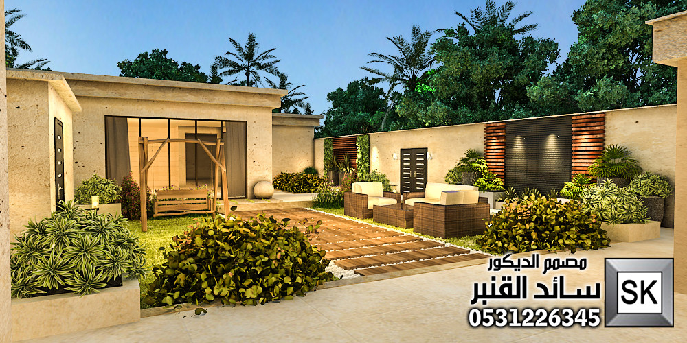 لاندسكيب إستراحات فخمة في الخبر من أعمال مصمم الديكور سائد القنبر