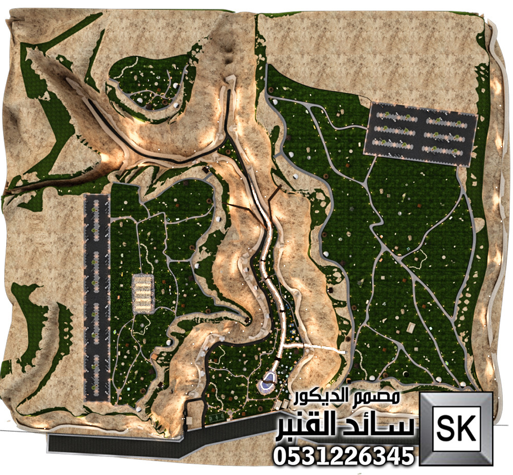 لاندسكيب محميات و مخيمات و منتجعات فخمة في الطائف من أعمال مصمم الديكور سائد القنبر