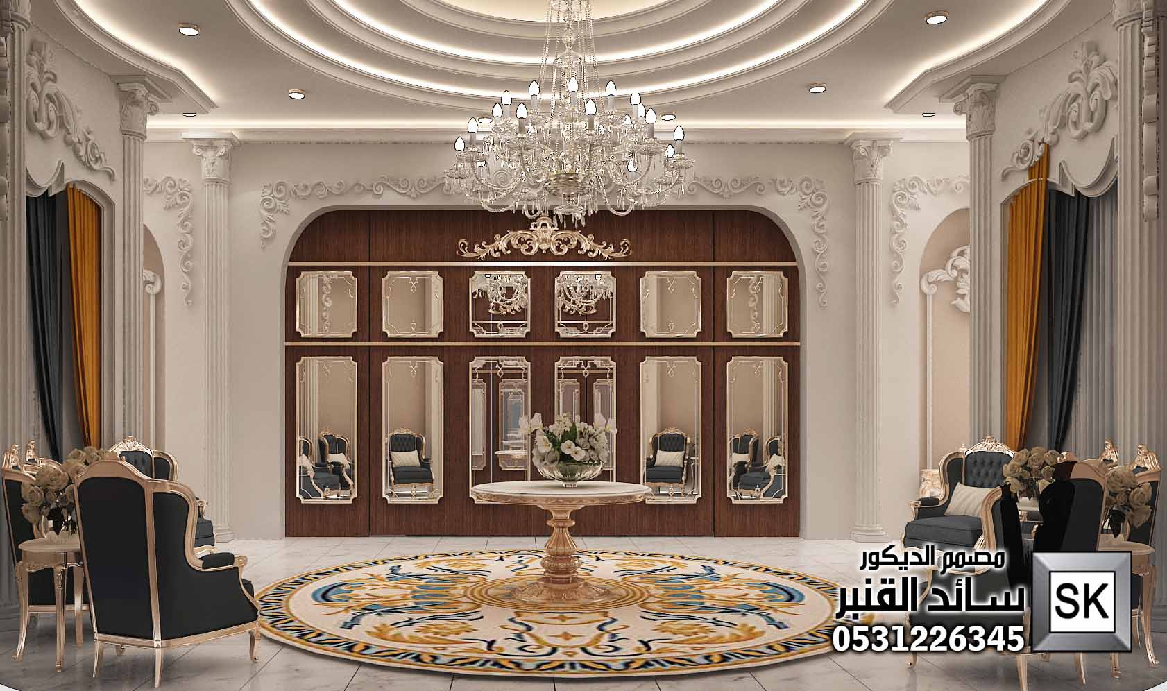 قصور أفراح و مناسبات في الرياض  من أعمال مصمم الديكور سائد القنبر