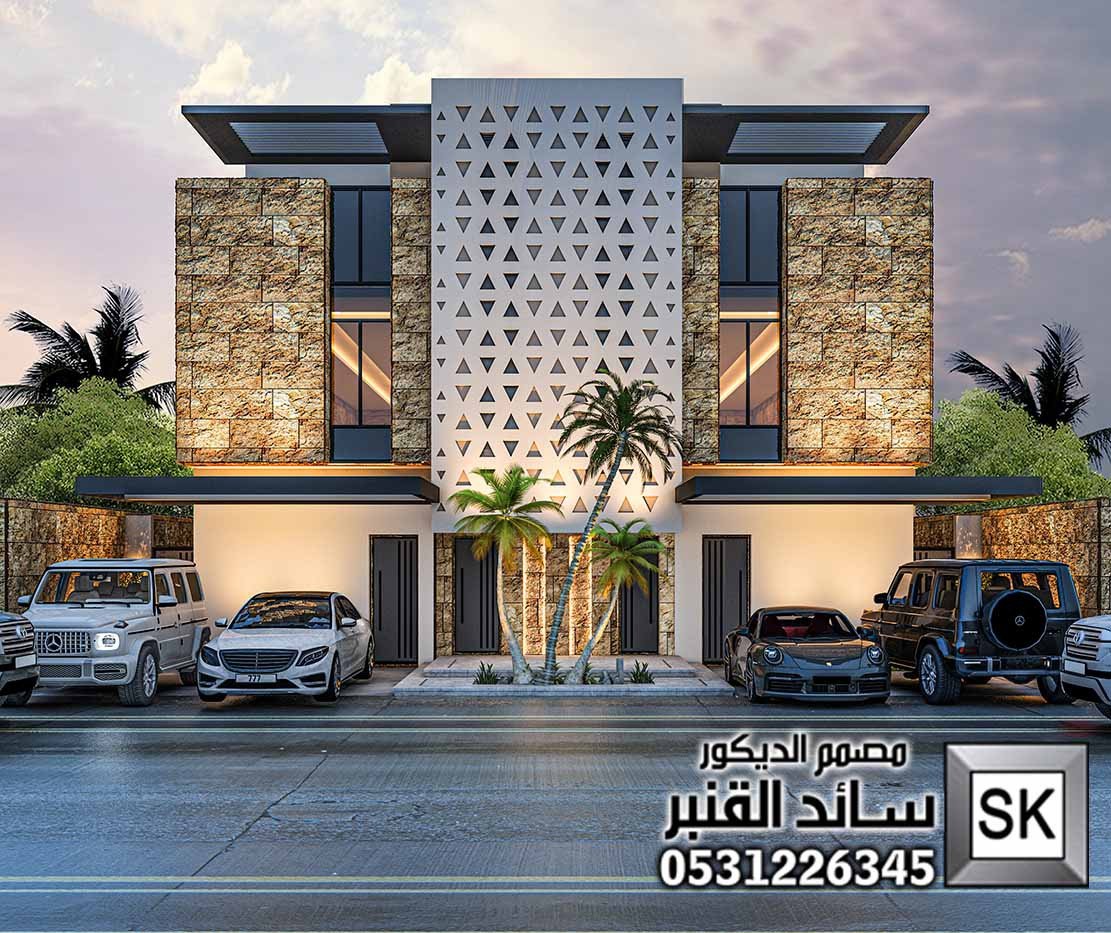 تاون هاوس فاخر على الطراز السلماني في الرياض من أعمال مصمم الديكور سائد القنبر