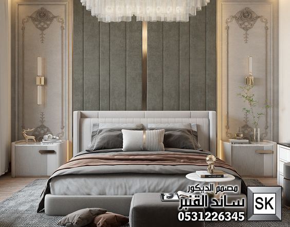 غرف نوم فندقية  في الرياض من أعمال مصمم الديكور الداخلي سائد القنبر
