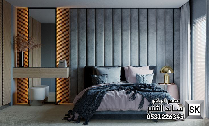 غرف نوم فندقية  في الرياض من أعمال مصمم الديكور الداخلي سائد القنبر