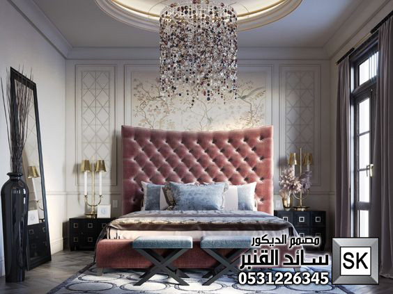 غرف نوم فندقية  في الرياض من أعمال مصمم الديكور الداخلي سائد القنبر