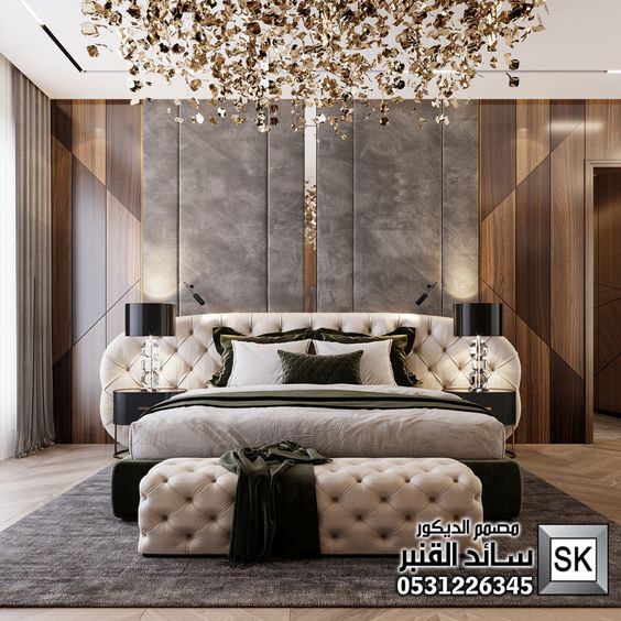غرف نوم فندقية  في الرياض من أعمال مصمم الديكور الداخلي سائد القنبر